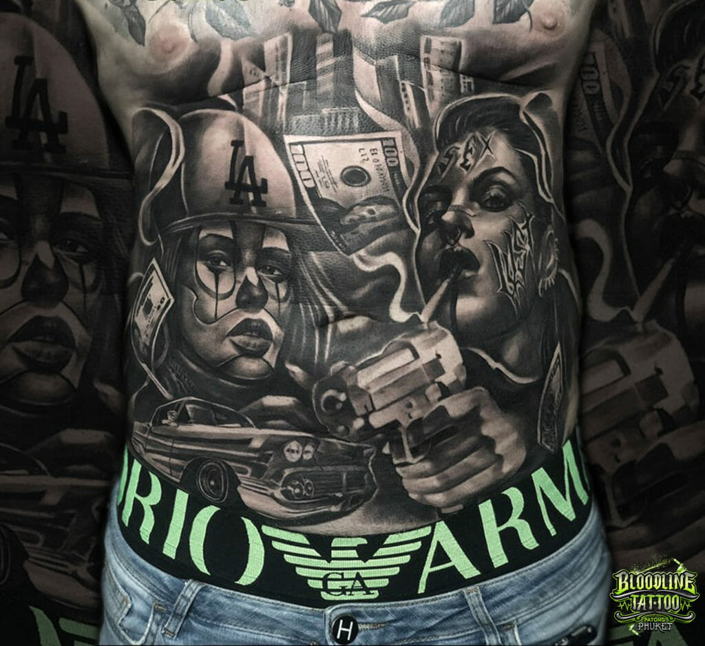 Chicano Style Tattoos Phuket